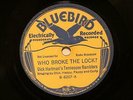 COUNTRY DICK HARTMAN TENNESSEE RAMBLERS Who Broke The Lock? BLUEBIRD 6207 E/V+