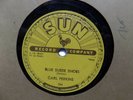 SUN RECORDS no. 234 - Carl Perkins BLUE SUEDE SHOES / HONEY DON'T  --- 78 rpm