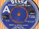 LOS BRAVOS   BRING A LITTLE LOVIN b/w MAKE IT LAST   UK DEMO PROMO 7
