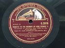 3 X 78rpm Records. Spoken Word. Tribute To Memory Of George V, Stanley Baldwin