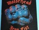Motorhead Iron Fist UK vinyl album with inner sleeve lyrics. Bronze. 1982.