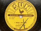 ROCKABILLY 78 - JOHNNY CASH - I WALK THE LINE / GET RHYTHM -1956 SUN RECORD 241