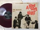 The Beatles A HARD DAYS NIGHT JAPAN ORIGINAL ODEON LP RED WAX OP 7123 FILM COVER
