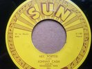Johnny Cash & Tennessee Two HEY PORTER / CRY CRY CRY 1955 Sun 45 RPM Push Marks