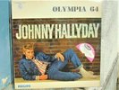 VINYLE 33 T JOHNNY HALLYDAY OLYMPIA 64 STICKER DEDICACE