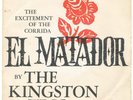 FOLK Kingston Trio El Matador promo-only? picture sleeve 45 vg/ vg+ cond 1960