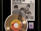 THE BEATLES CAN'T BUY ME LOVE GOLD METALIZED RECORD RARE 45 PM NON RIAA AWARD