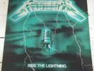 METALLICA Ride The lightning Bernetts Rare French Green Cover Yellow Vinyl