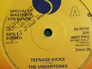 THE UNDERTONES - TEENAGE KICKS - ORIGINAL UK SIRE 7