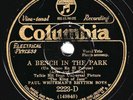 Columbia #2223-D: Paul Whiteman's Rhythm Boys-A Bench/Eddie Walters-Girl V+/E-