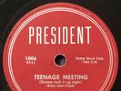 Dave Appell Applejacks DOOWOP 78 Teenage Meeting / Ooh Baby Ooh PRESIDENT MINT-