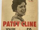 SUPER RARE 1962 AD for Patsy Cline 45 RPM Record Single Billboard Magazine LP EP