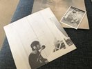 JOHN LENNON - IMAGINE LP Vinyl 1st Press & Poster & Postcard 1U Porky Cut EX/EX