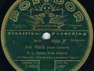 78 rpm M.L. GOLDIS Ave Maria German 1928 VG++ Bach Schumann Polydor 22681 10