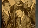 the CRESTS DOO WOP ROCK'N'ROLL RARE COMBO POSTCARD+DISCOGRAPHY ITALY 1958