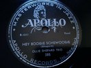 Ollie Shepard 78rpm Single 10-inch Apollo Records #385 Hey Boogie Schewoogie