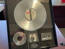 MICHAEL JACKSON BAD CD/vinyl/cassette PLATINUM DISC LP