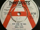 SMALL FACES - HERE COME THE NICE - Original UK I7