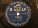 BLUES JOE WILLIAMS SONNY BOY Vitamin A/ Somebody's Been Worring BLUEBIRD 34-0739