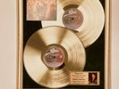 DANGEROUS (1991) - MICHAEL JACKSON VINYL GOLD METALLIZED RECORD IN BLACK FRAME