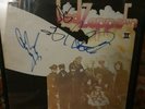 Led Zeppelin signed lp. rare & collectable rock, prog, autographed. maiden. kiss