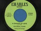Modern Soul 7” UNIVERSAL MINDS - A CHANCE AT LOVE/I BETCHA on CHARLES - HEAR