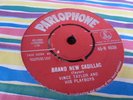 VINCE TAYLOR AND HIS PLAYBOYS  BRAND NEW CADILLAC 1959 PARLOPHONE 45-R 4539 RARE
