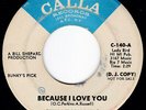 Hypnotic Chicago Northern Soul SHIRLEY WAHLS Because I Love You 45 Calla HEAR