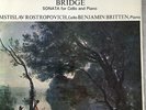 SCHUBERT / BRIDGE: Sonatas - Rostropovich / Britten (Decca SXL 6426 / NB / NM)
