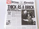 JETHRO TULL THICK AS A BRICK CHR 1003 LP 1972 UK 1ST EX VINYL A3/B2 PORKY PECKO