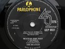 The Beatles - Beatles For Sale - UK 1966 Rare SOLID CENTER Parlophone p/s EP