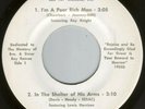 Knightsmen I'm A Poor Rich Man Roy Night Walhalla SC Mark V Studios Gospel 45 VG