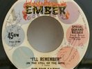 Five Satins I'LL REMEMBER (IN THE STILL OF THE NITE) SIGNED DOO WOP 45 PLAYS VG-
