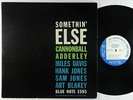 Cannonball Adderley - Somethin' Else LP - Blue Note OG Mono DG RVG Ear W 63rd