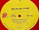 ROLLING STONES C**cksucker Blues / Brown Sugar RED VINYL 1970's 12