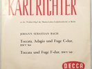 Karl Richter Bach Toccata Adagio Fugue/ LP Vinyl Medium Play Decca LW 50052