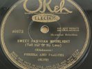 78 RPM FERERA & PAALUHI Okeh 40873SWEET HAWAIIAN MOONLIGHT  EE+ 1927