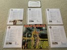 Iron Maiden Signed S/T LP Forensic COA Steve Harris Paul Dianno Dave Murray