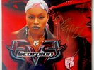 EVE SCORPION LP TRANSLUCENT RED BLACK SPLATTER VINYL SIGNED BY EVE RARE