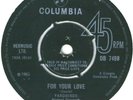 THE YARDBIRDS   For Your Love   Original 1965 UK First Pressing 7