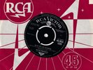 45 rpm single record RCA Victor Elvis Presley Wrong label to one side
