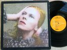 DAVID BOWIE HUNKY DORY RARE HOLLYWOOD PRESS TEXTURED CVR '71 RCA ORIG LYRICS SLV