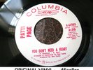 PATTI PAGE promo 'You Don't Need A Heart' NM ORIGINAL Northern Soul 45