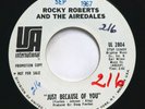 ROCKY ROBERTS & THE AIREDALES - JUST BECAUSE OF YOU (PROMO) - SOUL 45