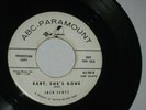45rpm JACK SCOTT baby,she's gone(PROMO)ABC PARAMOUNT 45-9818 nice SEE PICS