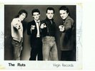 RARE-THE RUTS-VIRGIN RECORDS PROMO PICTURE  THREE SIGNATURES(INCLUDE MALCOLM'S)