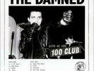 THE DAMNED - LIVE AT THE 100 CLUB LP - RECORDED 06.07.76 - PLUS POSTER - MINT