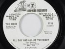 Rock 45 KINKS All Day And All Of The Night REPRISE promo HEAR