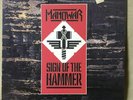 MANOWAR - Sign of The Hammer - Vinyl LP - Virgin , UK     Arun DIX 10 B 3U 1 1