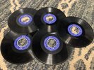 8 Seeburg 1000 MOOD / BASIC Blue Music Library Records 16 2/3 RPM 1970s